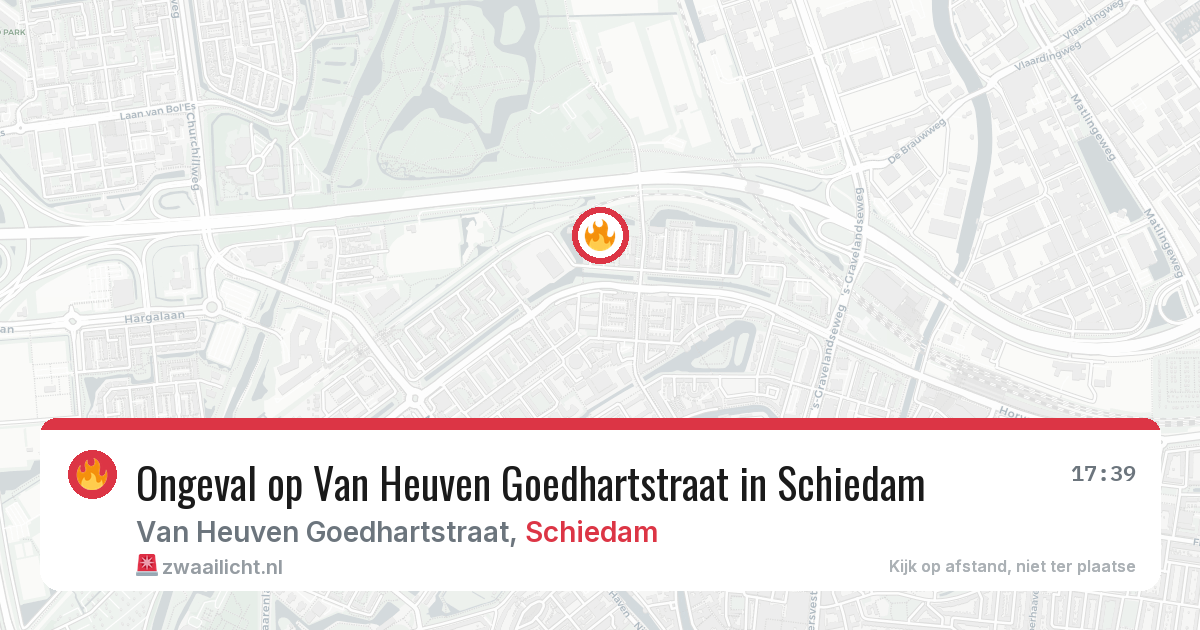 Ongeval op Van Heuven Goedhartstraat in Schiedam — 28 jun 2026