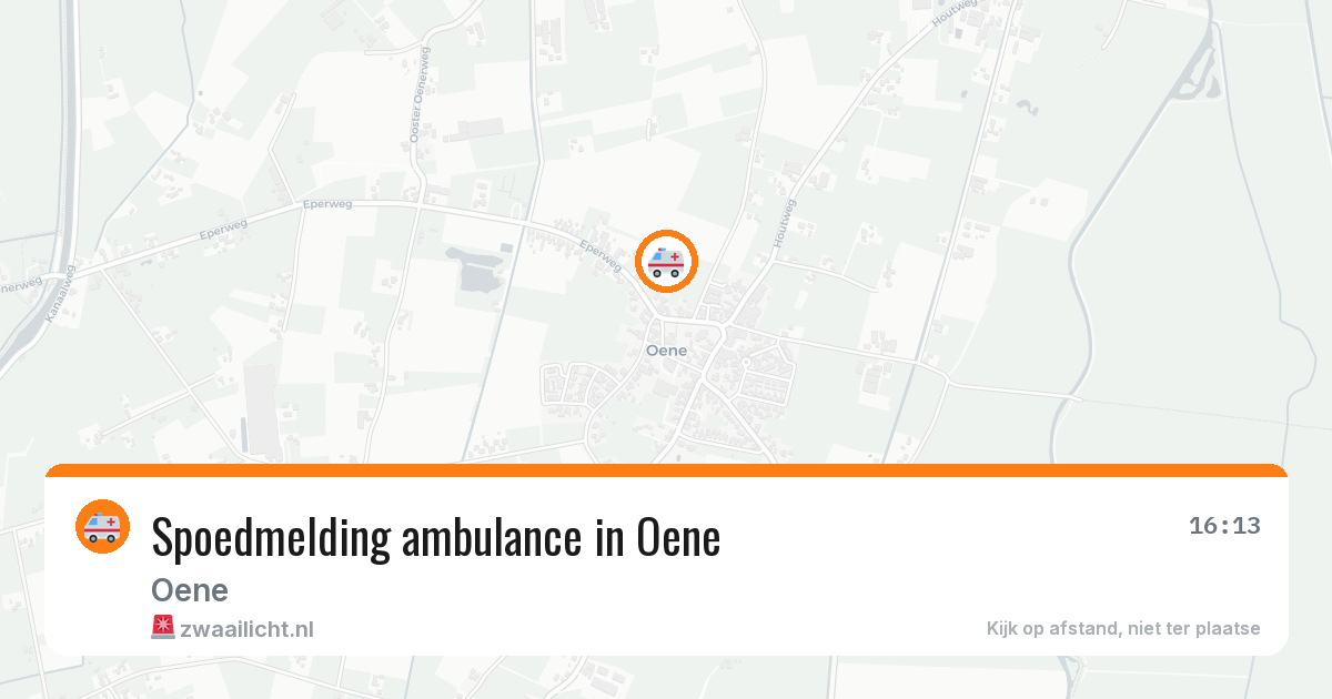 Spoedmelding ambulance in Oene — 31 jul 2026