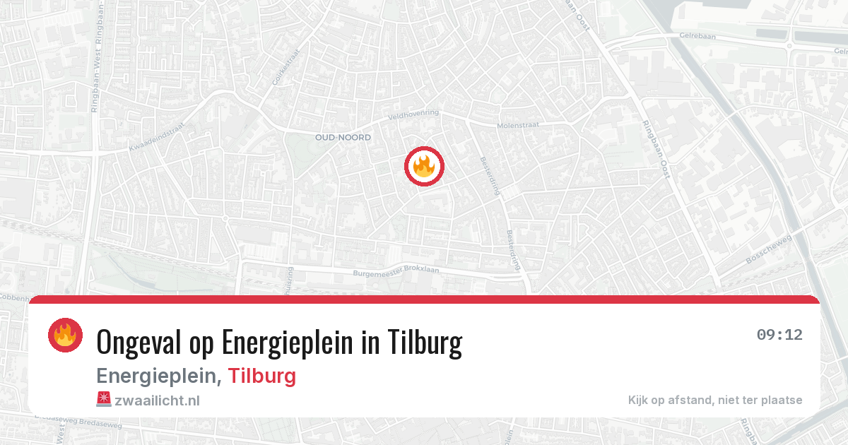 Ongeval op Energieplein in Tilburg — 24 jun 2026