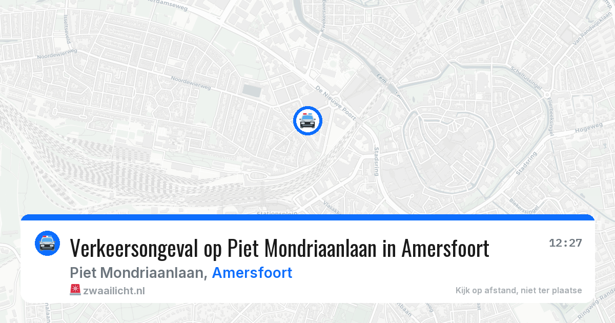 Verkeersongeval op Piet Mondriaanlaan in Amersfoort — 14 aug 2026