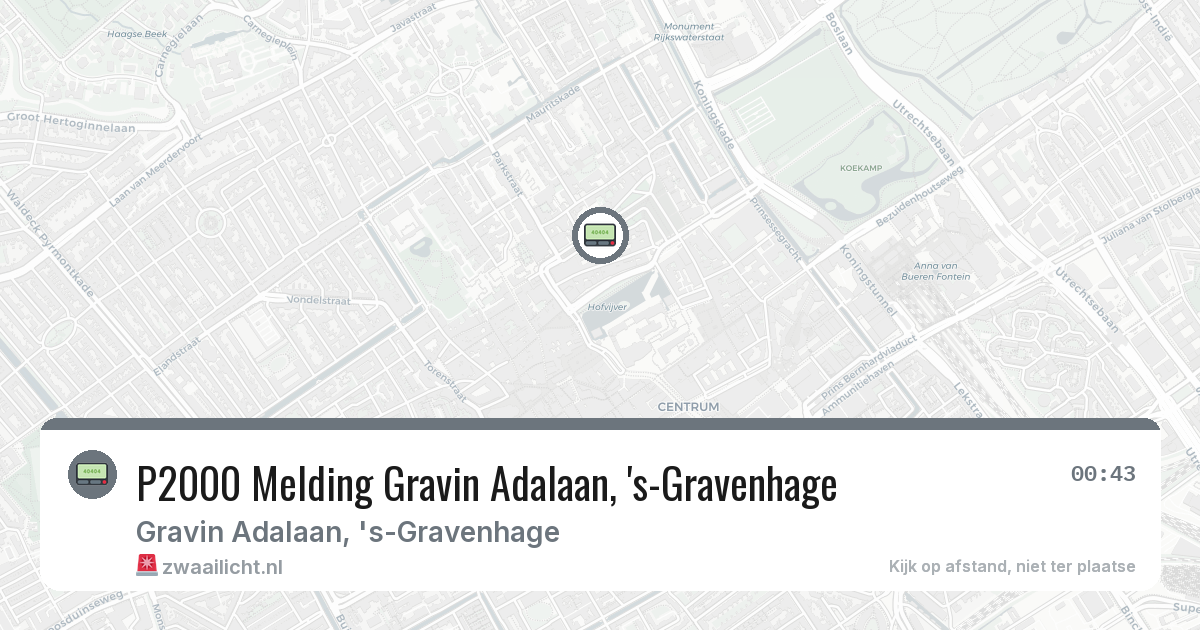 P2000 Melding Gravin Adalaan, 's-Gravenhage — 31 jan 2026