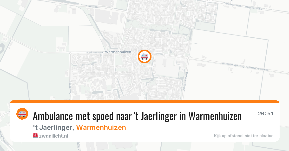 Ambulance met spoed naar 't Jaerlinger in Warmenhuizen — 23 jan 2026