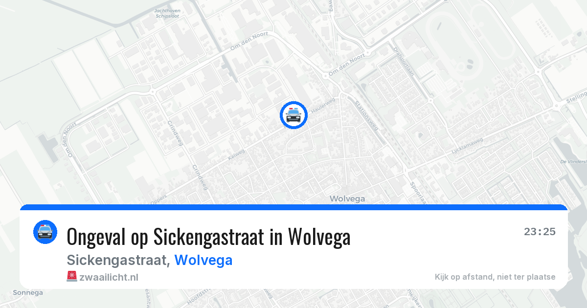 Ongeval op Sickengastraat in Wolvega — 25 jun 2026