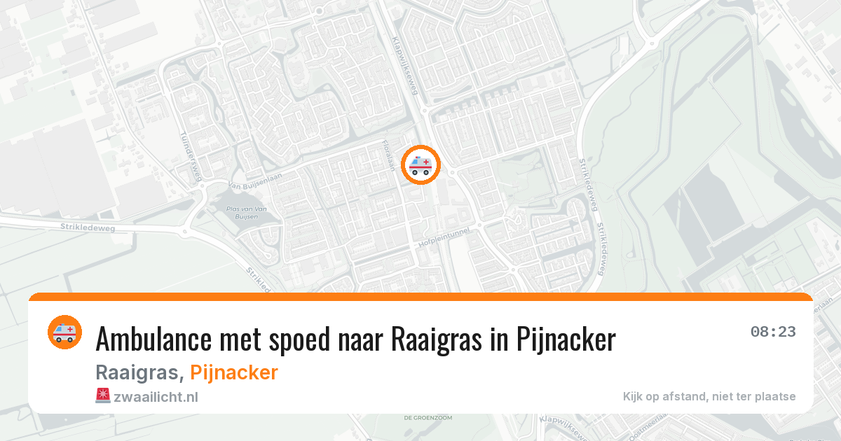 Ambulance met spoed naar Raaigras in Pijnacker — 1 apr 2026