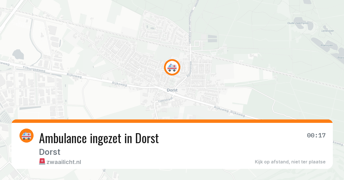 Ambulance ingezet in Dorst — 11 apr 2026