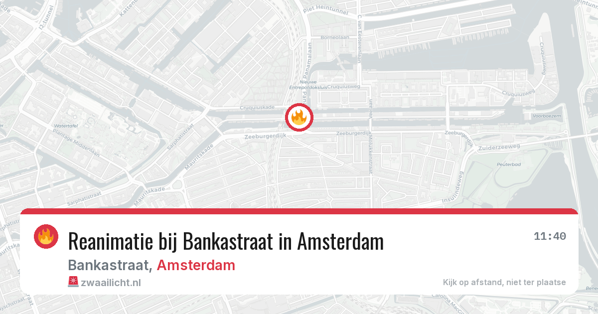 Reanimatie bij Bankastraat in Amsterdam — 17 jun 2026