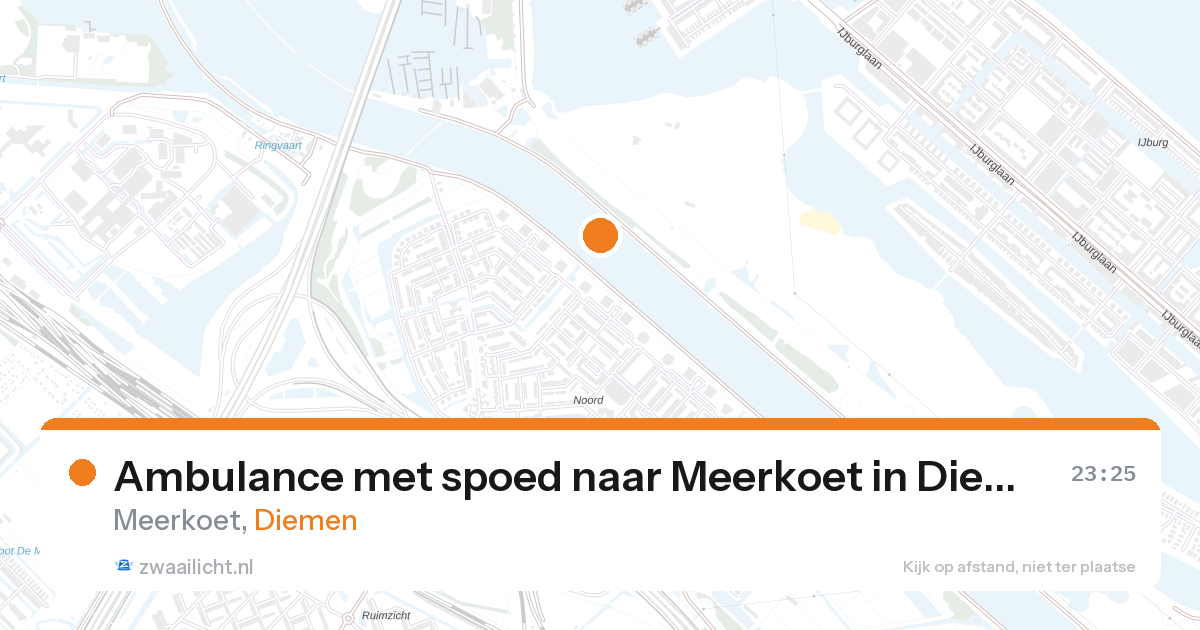 Ambulance met spoed naar Meerkoet in Diemen — 27 aug 2026