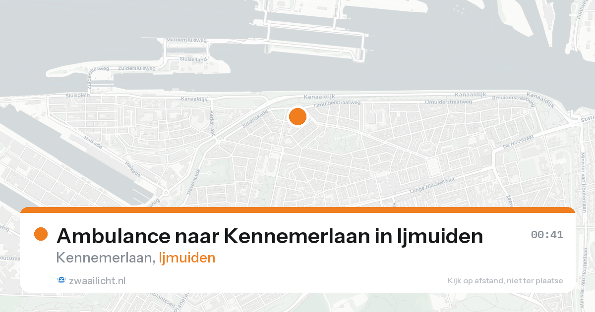 Ambulance naar Kennemerlaan in Ijmuiden — 22 aug 2026