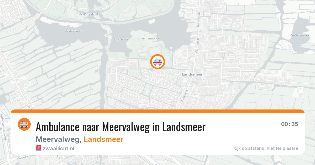 Ambulance naar Meervalweg in Landsmeer — 4 apr 2026