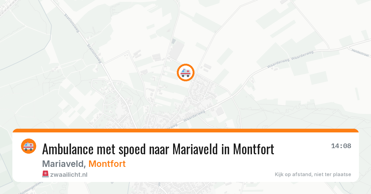 Ambulance met spoed naar Mariaveld in Montfort — 8 jun 2026