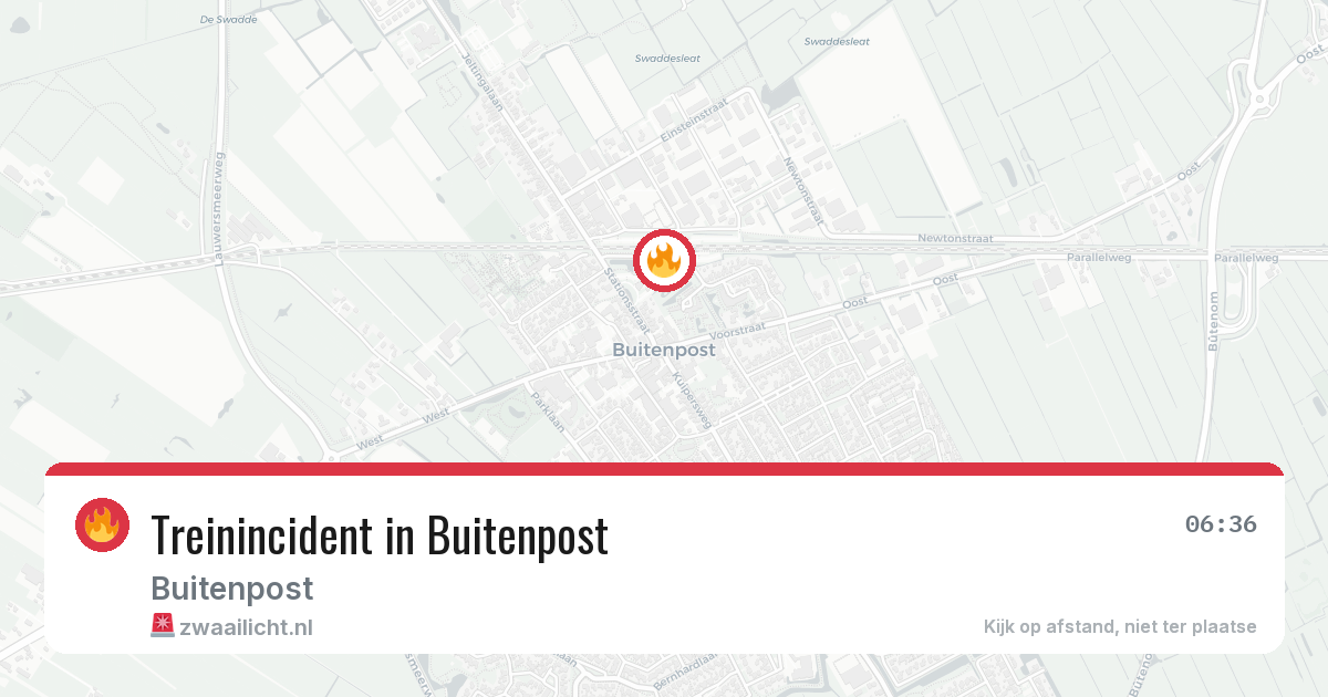 Treinincident in Buitenpost — 18 jun 2026