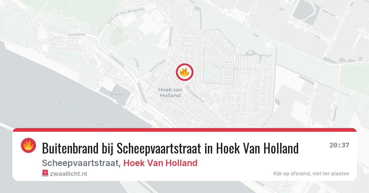 Buitenbrand bij Scheepvaartstraat in Hoek Van Holland — 24 jun 2026