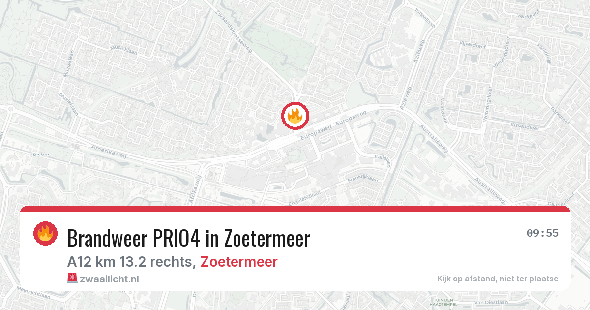 Brandweer PRIO4 in Zoetermeer — 9 mei 2026 | 🚨 Zwaailicht.nl