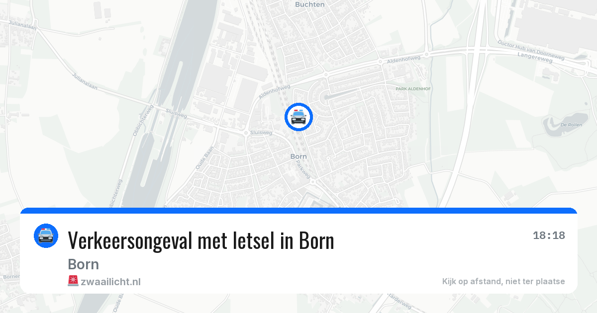 Verkeersongeval met letsel in Born — 19 apr 2026
