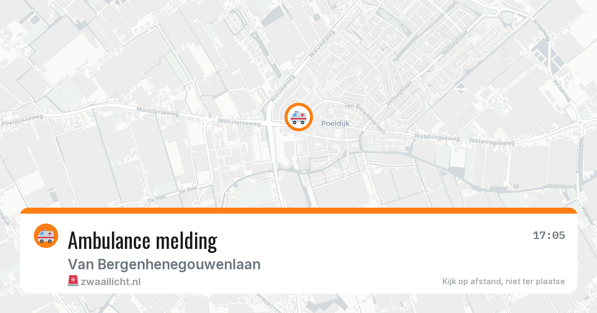 Ambulance melding — 13 mei 2026