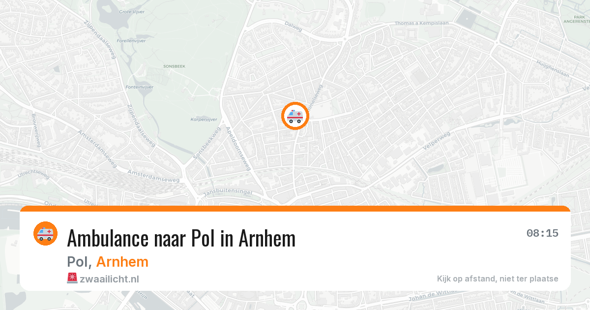 Ambulance naar Pol in Arnhem — 8 apr 2026