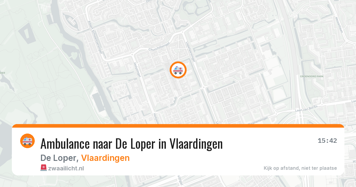 Ambulance naar De Loper in Vlaardingen — 2 jun 2026