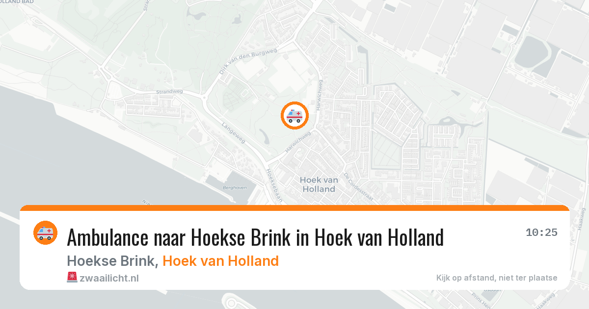 Ambulance naar Hoekse Brink in Hoek van Holland — 17 mrt 2026