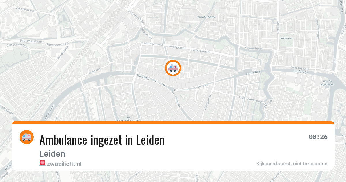 Ambulance ingezet in Leiden — 27 mei 2026