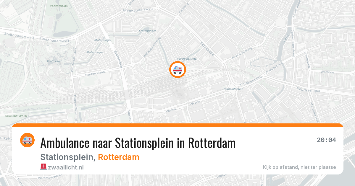 Ambulance naar Stationsplein in Rotterdam — 16 mei 2026