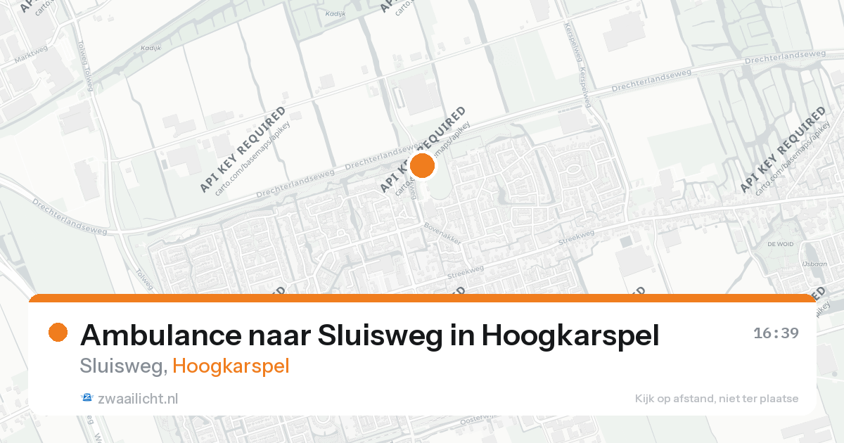 Ambulance naar Sluisweg in Hoogkarspel — 9 jun 2026