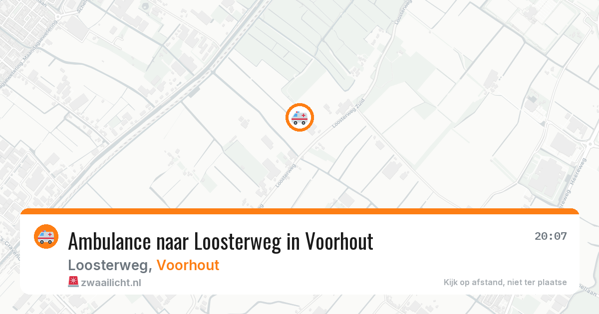 Ambulance naar Loosterweg in Voorhout — 30 mei 2026