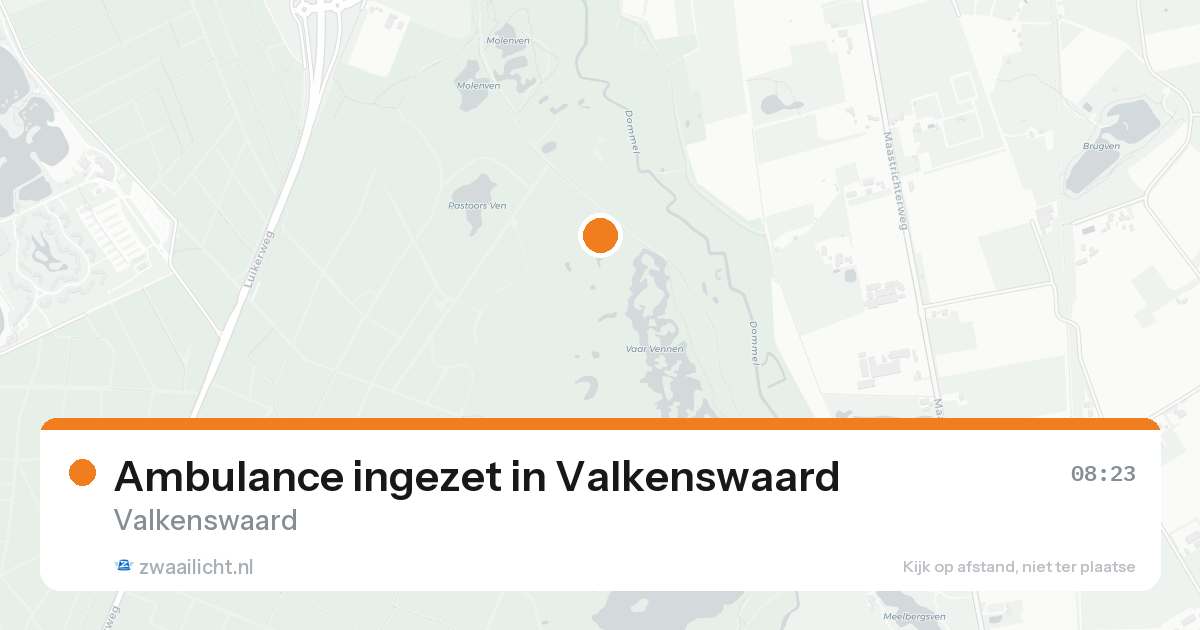 Ambulance ingezet in Valkenswaard — 22 aug 2026