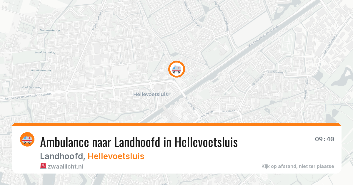 Ambulance naar Landhoofd in Hellevoetsluis — 6 jun 2026