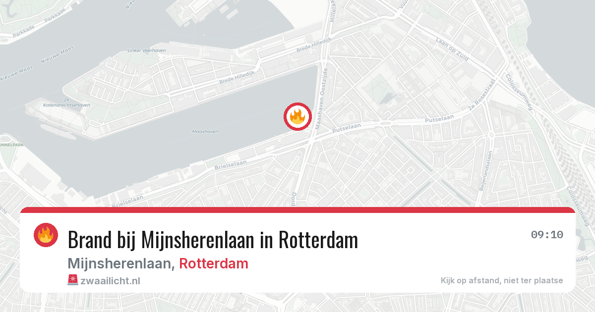 Brand bij Mijnsherenlaan in Rotterdam — 14 jun 2026