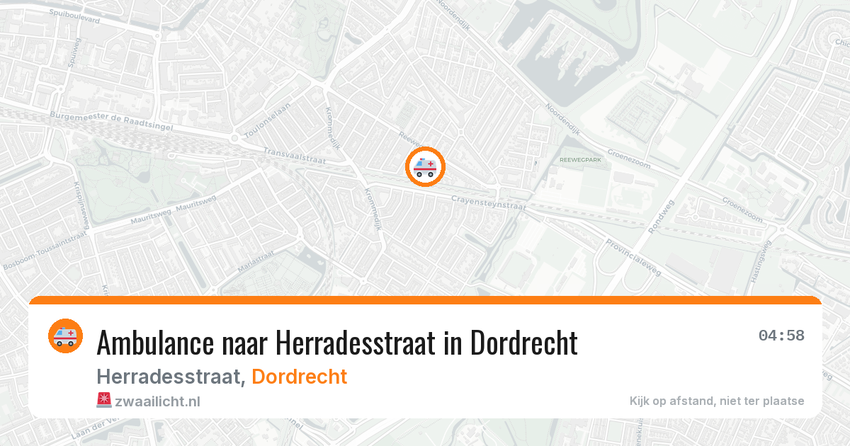 Ambulance naar Herradesstraat in Dordrecht — 31 mrt 2026