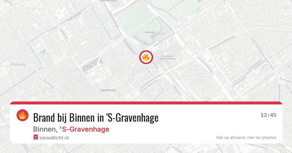 Brand bij Binnen in 'S-Gravenhage — 29 jan 2026