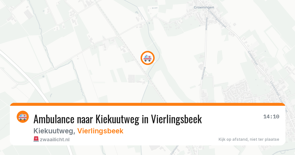 Ambulance naar Kiekuutweg in Vierlingsbeek — 28 jul 2026