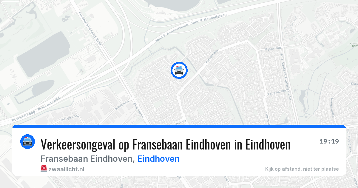 Verkeersongeval op Fransebaan Eindhoven in Eindhoven — 20 apr 2026