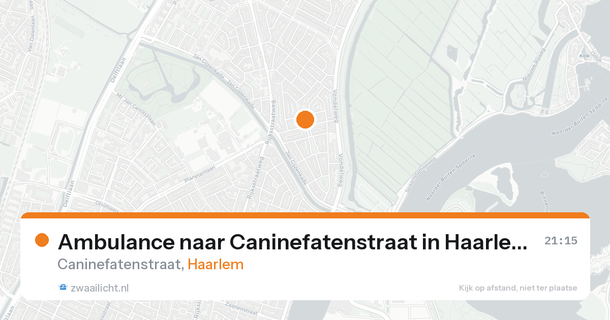 Ambulance naar Caninefatenstraat in Haarlem — 28 mei 2026