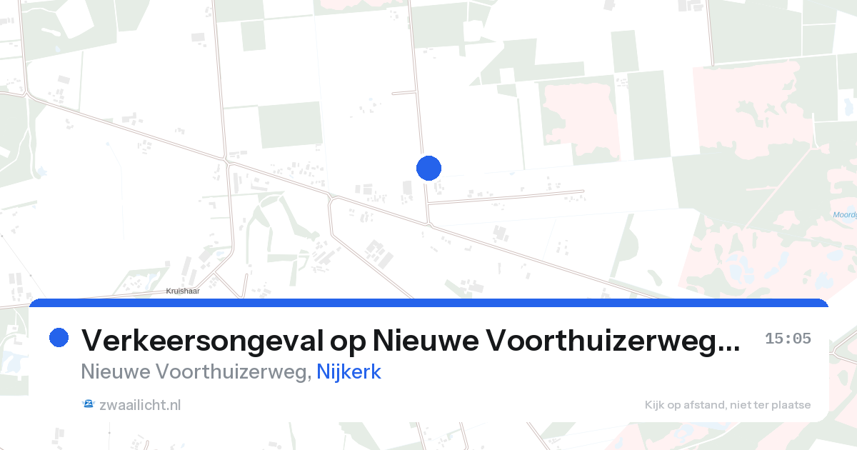 Verkeersongeval op Nieuwe Voorthuizerweg in Nijkerk — 27 aug 2026