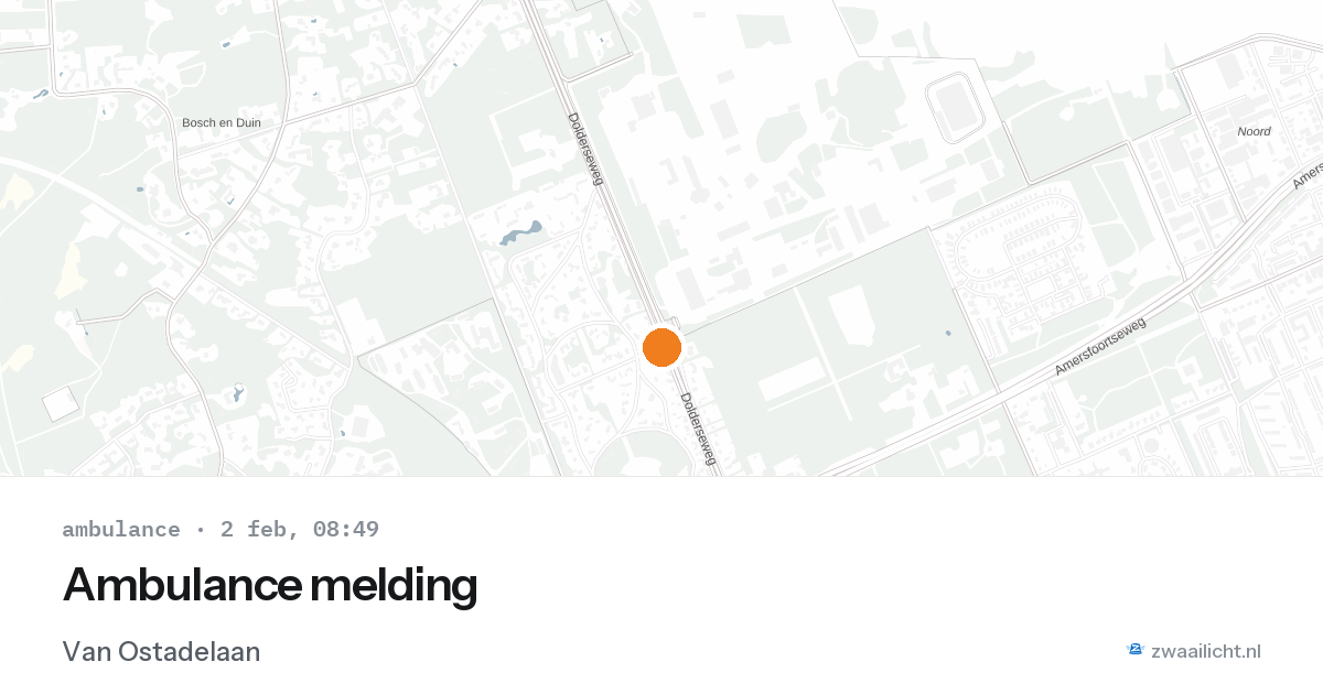 Ambulance melding — 2 feb 2026