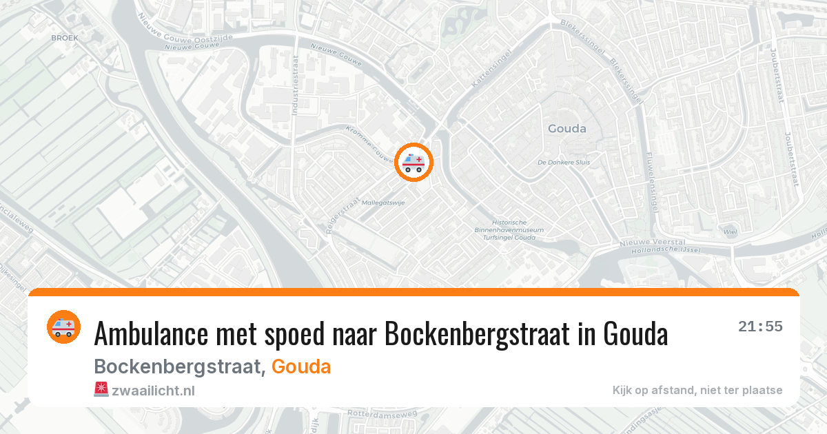 Ambulance met spoed naar Bockenbergstraat in Gouda — 9 feb 2026