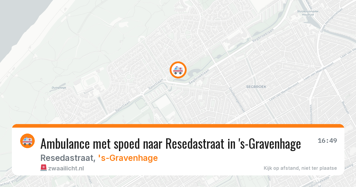 Ambulance met spoed naar Resedastraat in 's-Gravenhage — 28 mei 2026