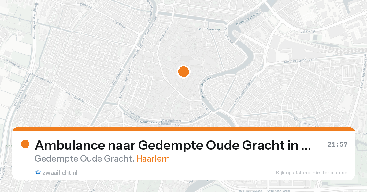 Ambulance naar Gedempte Oude Gracht in Haarlem — 5 jun 2026