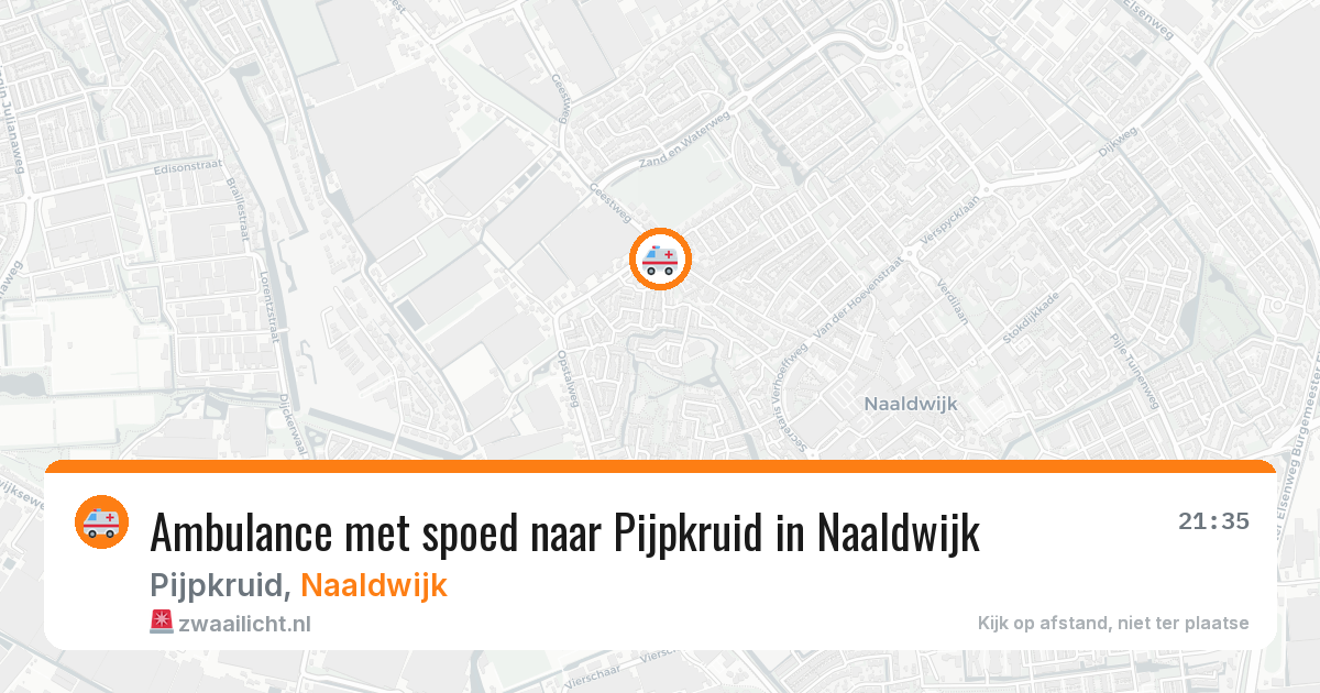 Ambulance met spoed naar Pijpkruid in Naaldwijk — 5 mei 2026