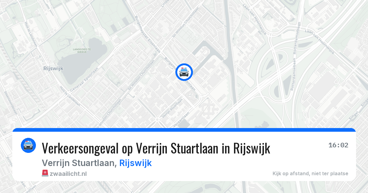 Verkeersongeval op Verrijn Stuartlaan in Rijswijk — 14 apr 2026