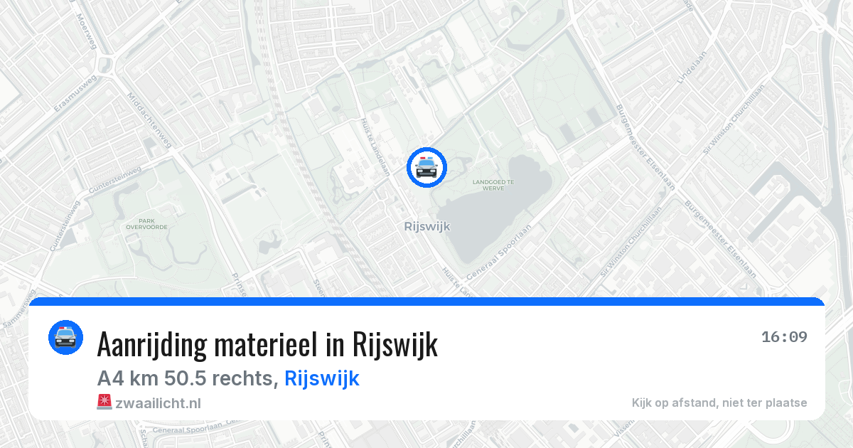 Aanrijding materieel in Rijswijk — 22 mei 2026