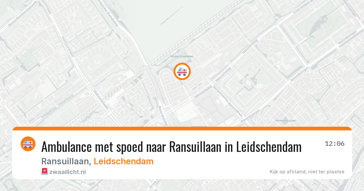 Ambulance met spoed naar Ransuillaan in Leidschendam — 29 mei 2026