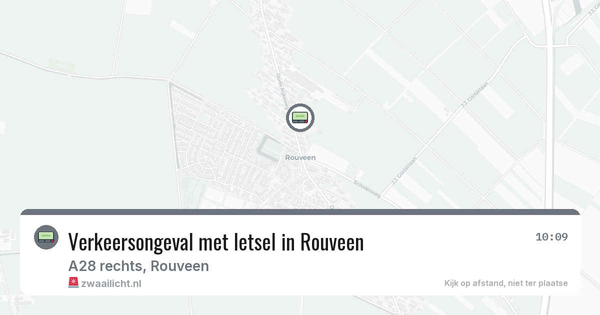Verkeersongeval met letsel in Rouveen — 21 jun 2026