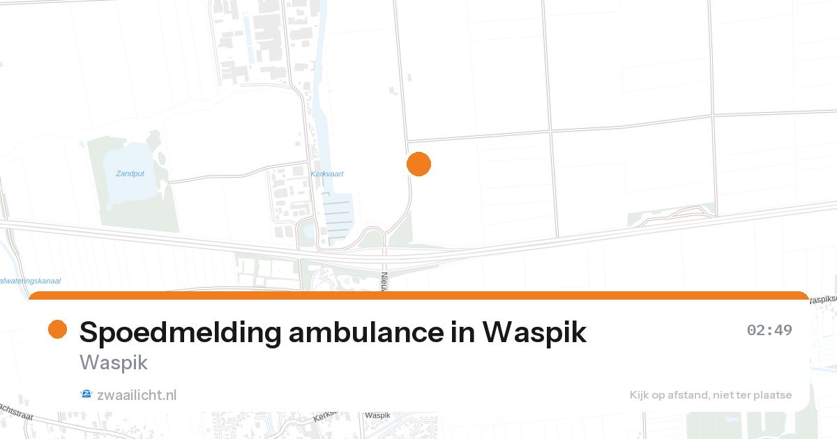 Spoedmelding ambulance in Waspik — 24 aug 2026