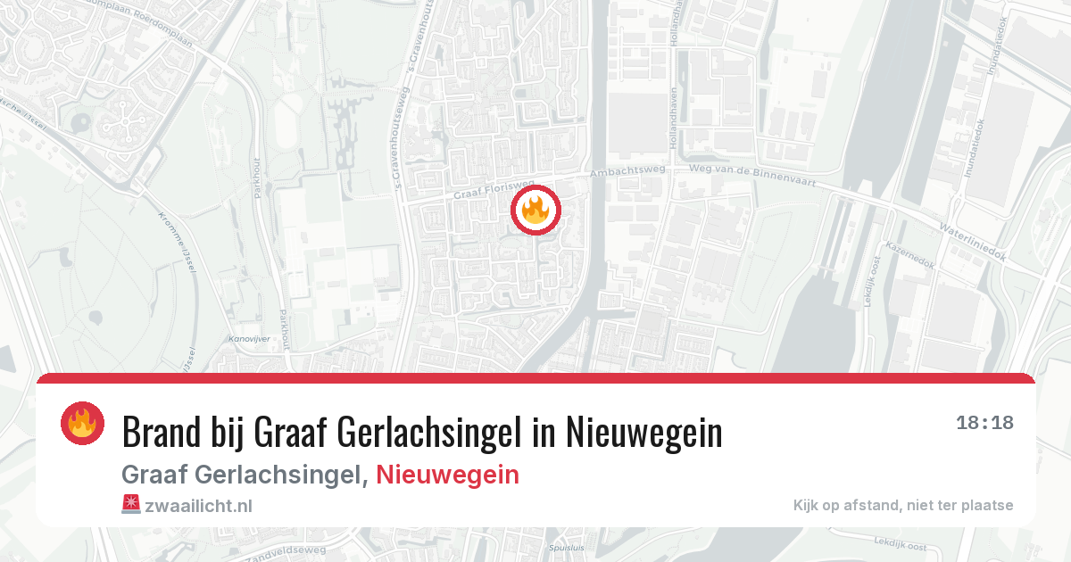 Brand bij Graaf Gerlachsingel in Nieuwegein — 6 jul 2026