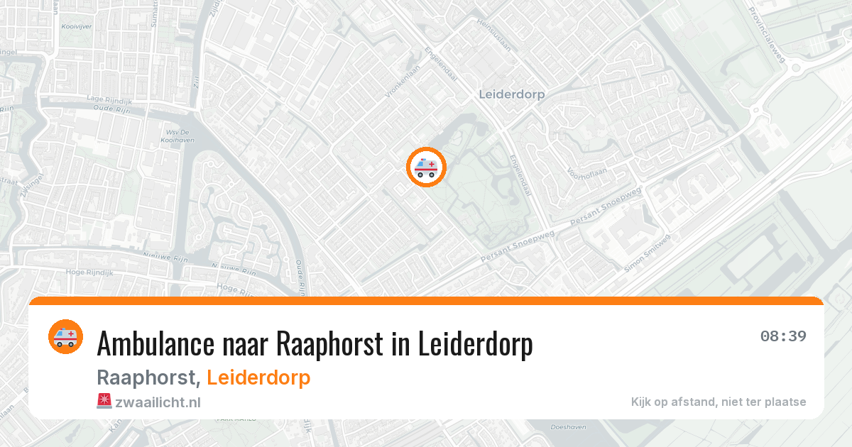 Ambulance naar Raaphorst in Leiderdorp — 23 mrt 2026