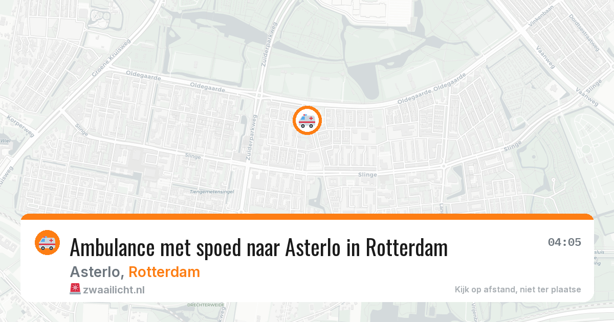 Ambulance met spoed naar Asterlo in Rotterdam — 10 jun 2026