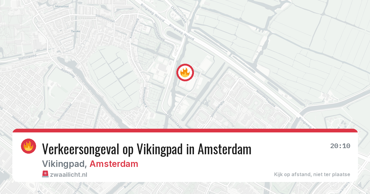 Verkeersongeval op Vikingpad in Amsterdam — 10 apr 2026