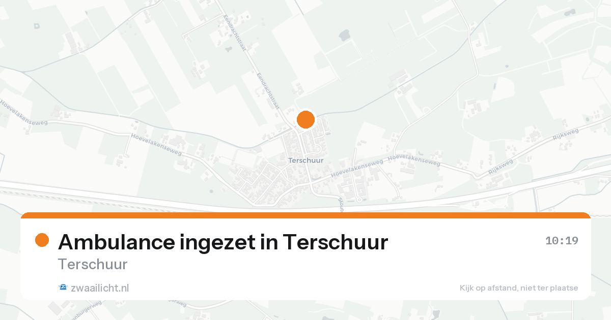 Ambulance ingezet in Terschuur — 21 mei 2026